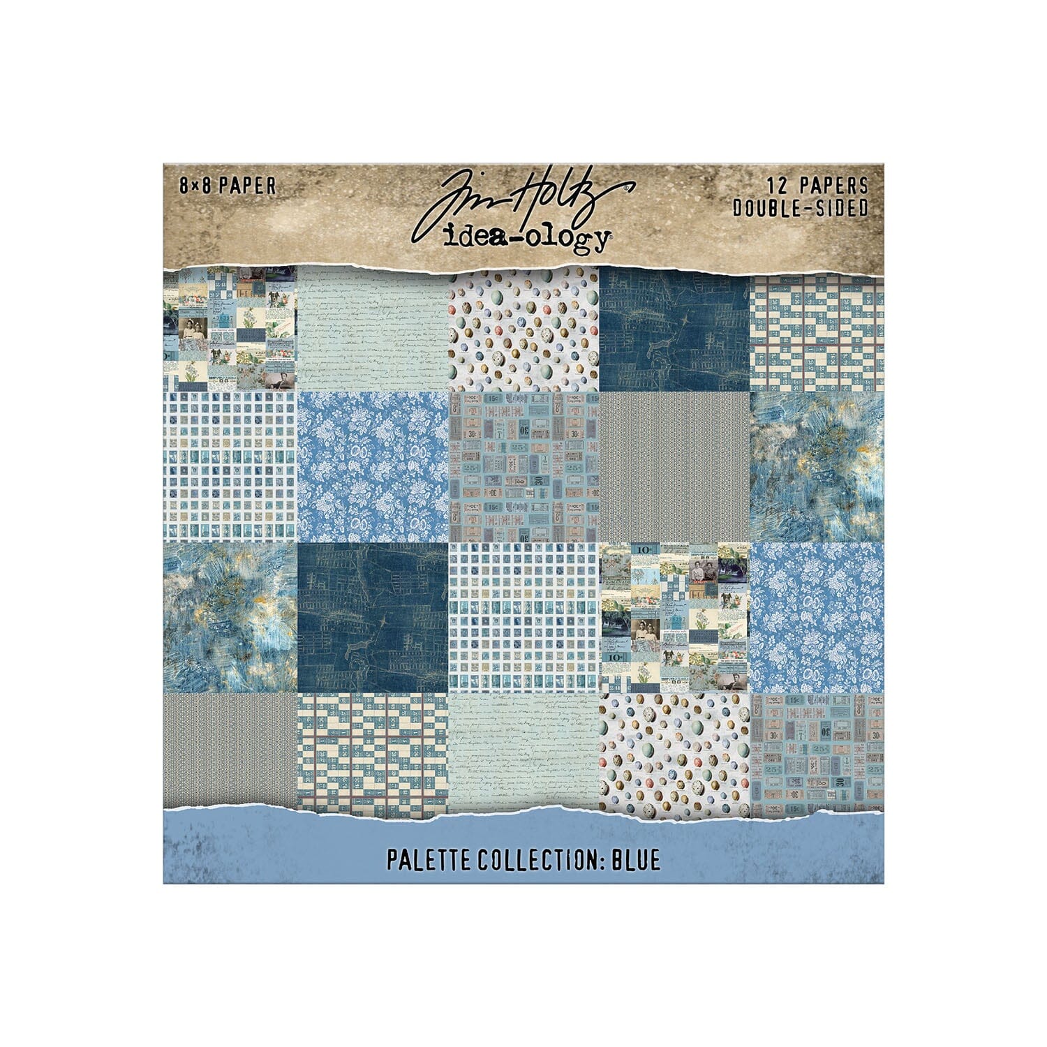 Tim Holtz® Idea-ology Palette Collection - Blue 8x8 Idea-ology Tim Holtz Other 