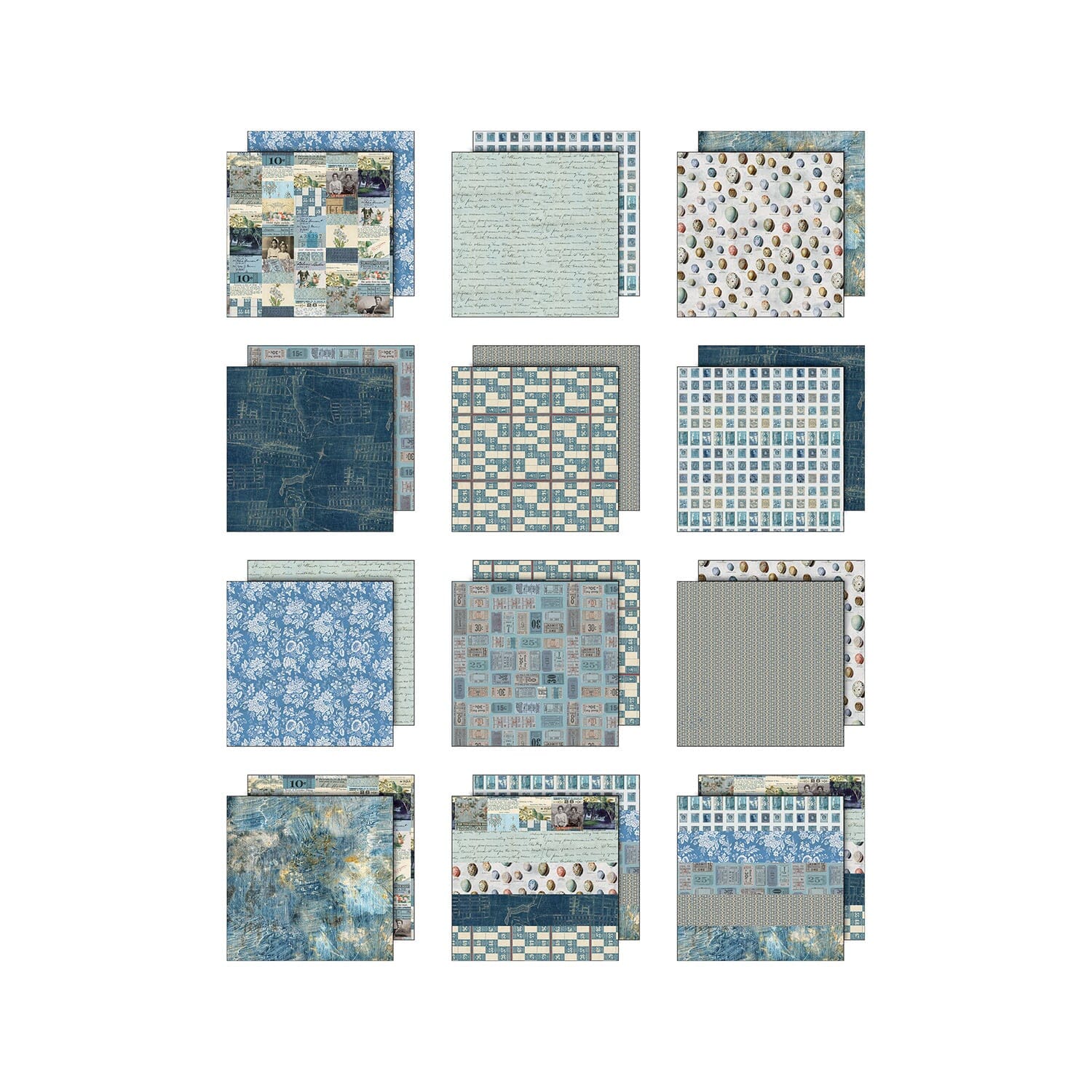 Tim Holtz® Idea-ology Palette Collection - Blue 8x8 Idea-ology Tim Holtz Other 