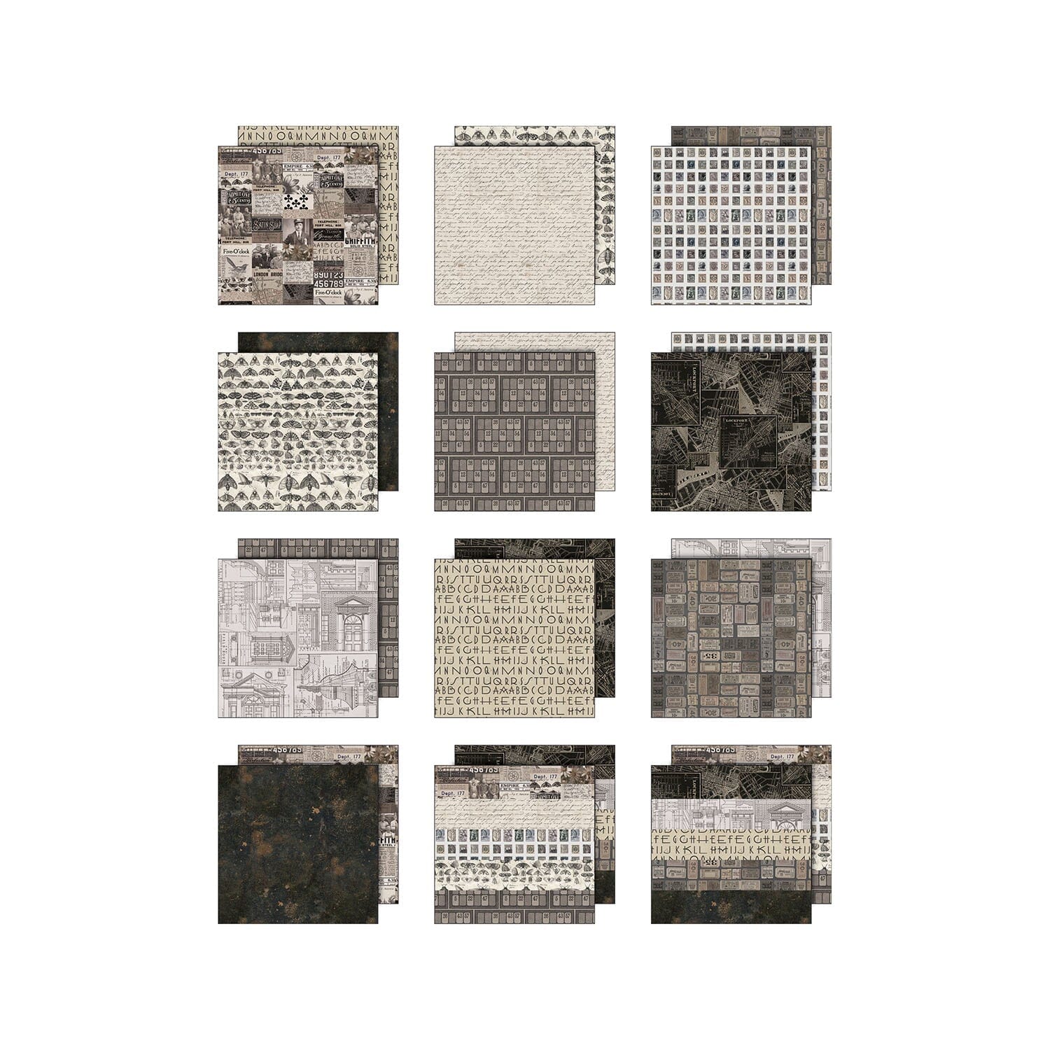 Tim Holtz® Idea-ology Palette Collection - Charcoal 8x8 Idea-ology Tim Holtz Other 