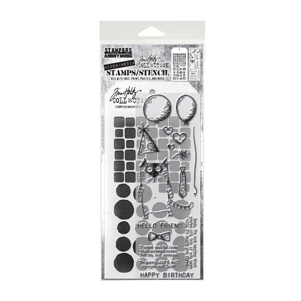 Tim Holtz Stampers Anonymous Stamp & Stencil Mixed Media #9 Stampers Anonymous Tim Holtz Other 