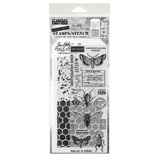 Tim Holtz Stampers Anonymous Stamp & Stencil Mixed Media #11 Stampers Anonymous Tim Holtz Other 