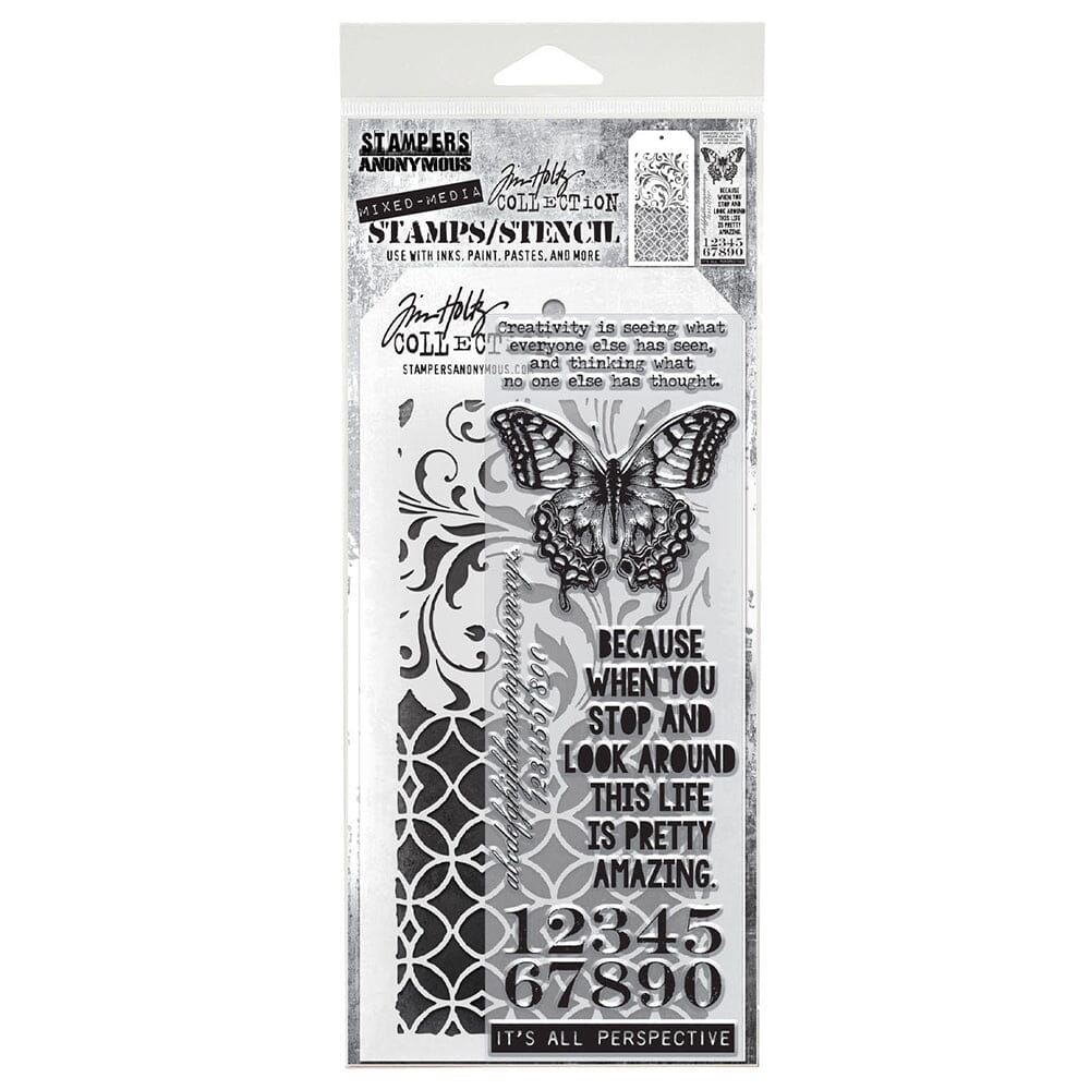 Tim Holtz Stampers Anonymous Stamp & Stencil Mixed Media #15 Stampers Anonymous Tim Holtz Other 