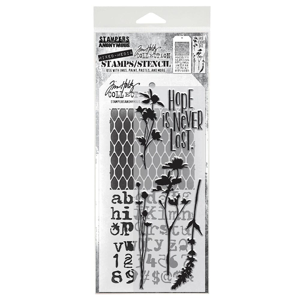 Tim Holtz Stampers Anonymous Stamp & Stencil Mixed Media #21 Stampers Anonymous Tim Holtz Other 