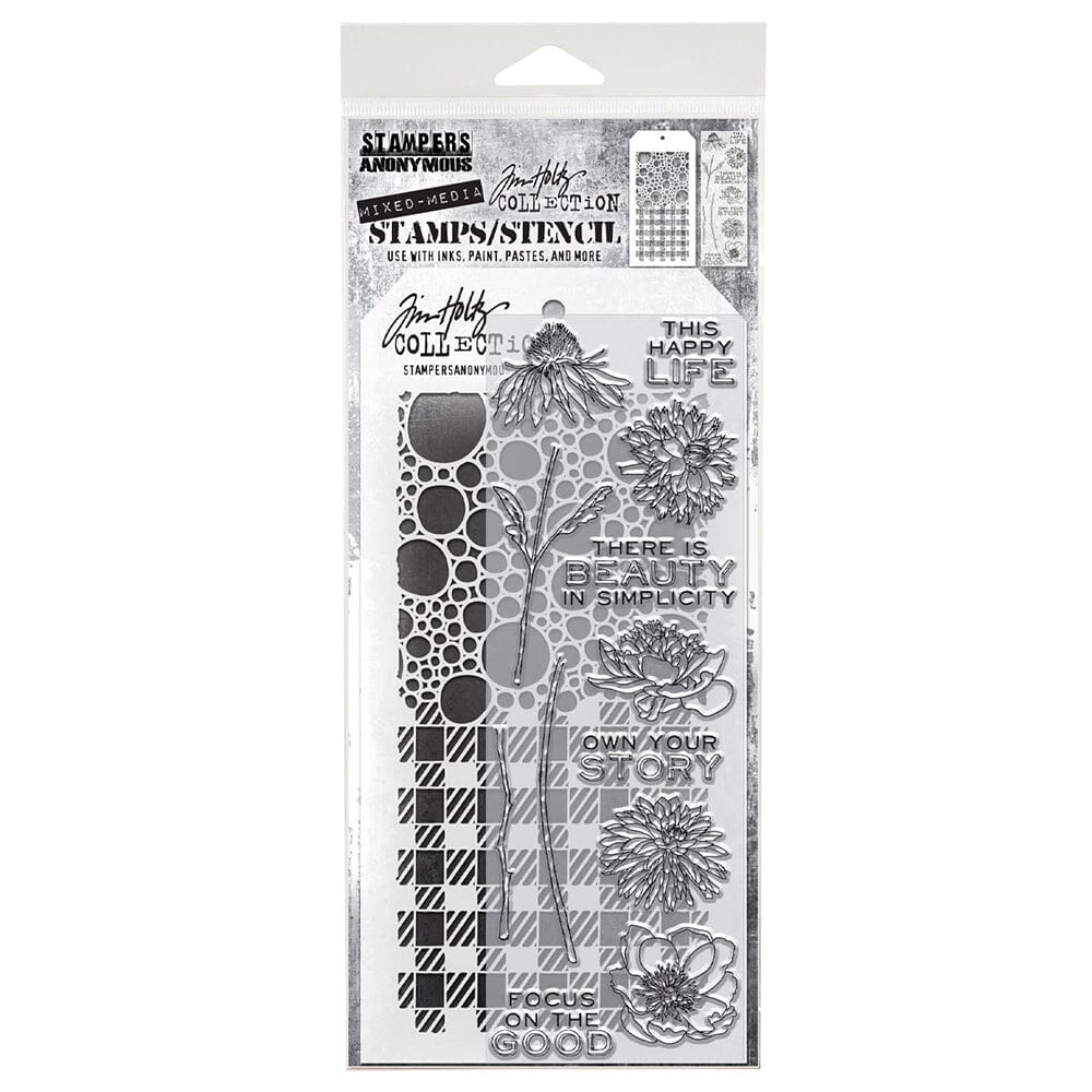 Tim Holtz Stampers Anonymous Stamp & Stencil Mixed Media #24 Stampers Anonymous Tim Holtz Other 