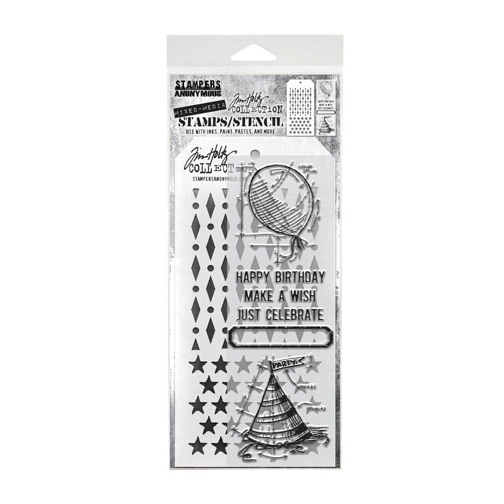 Tim Holtz Stampers Anonymous Stamp & Stencil Mixed Media #43 Stampers Anonymous Tim Holtz Other 