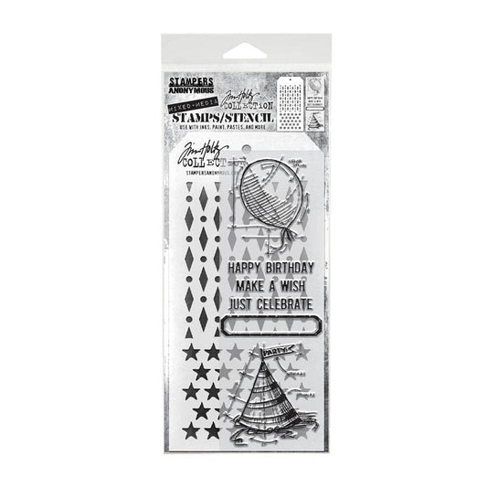 Tim Holtz Stampers Anonymous Stamp & Stencil Mixed Media #43 Stampers Anonymous Tim Holtz Other 
