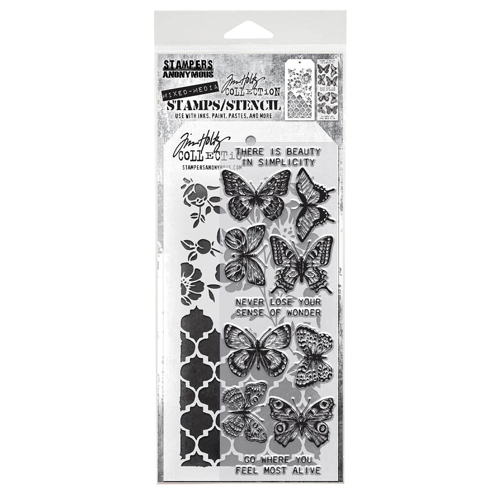 Tim Holtz Stampers Anonymous Stamp & Stencil Mixed Media #44 Stampers Anonymous Tim Holtz Other 