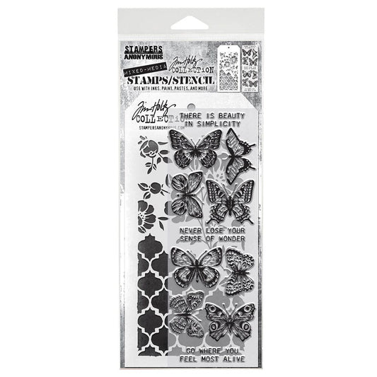 Tim Holtz Stampers Anonymous Stamp & Stencil Mixed Media #44 Stampers Anonymous Tim Holtz Other 