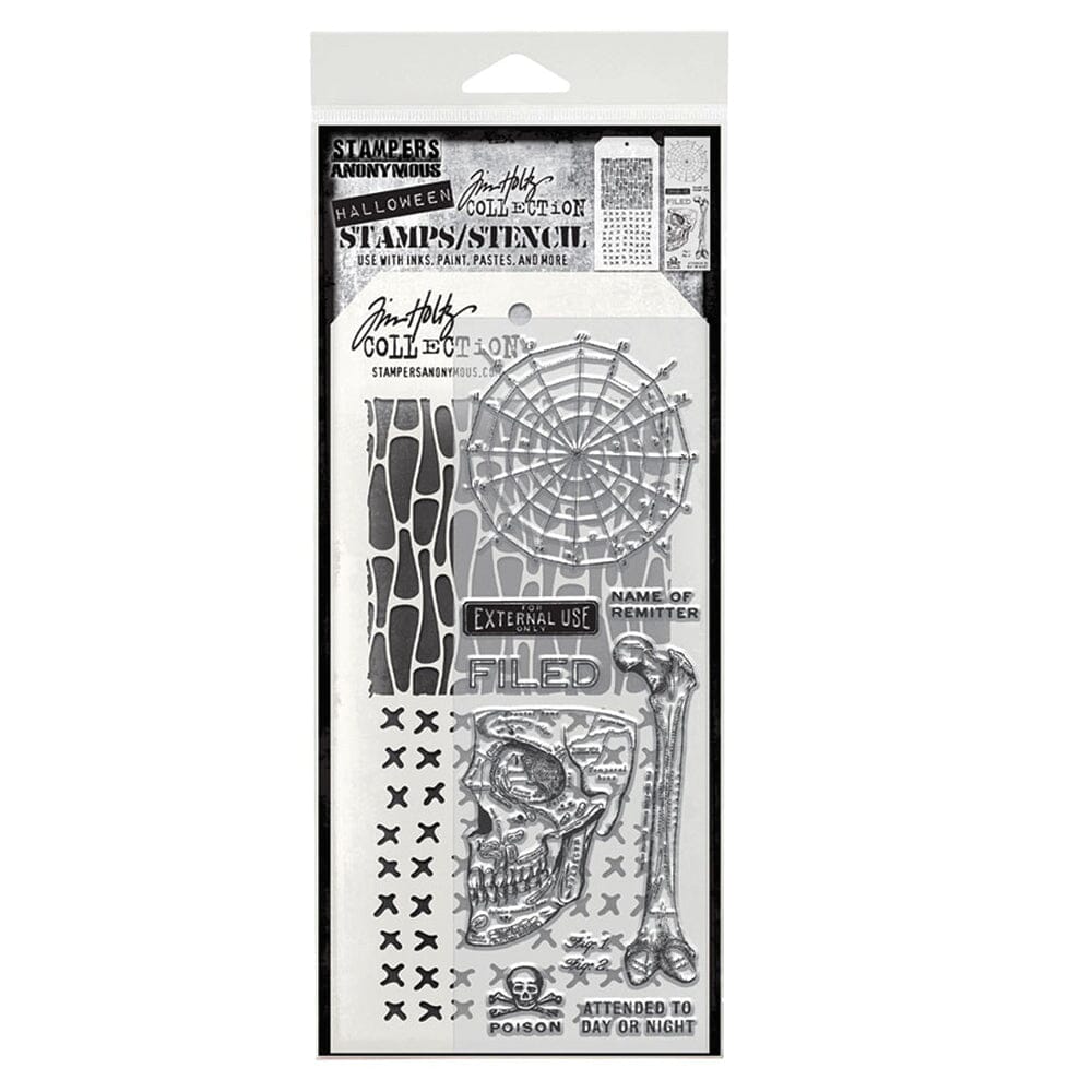 Tim Holtz Stampers Anonymous Mixed Media Stamp & Stencil Anatomy Stampers Anonymous Tim Holtz Other 