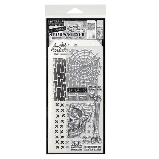 Tim Holtz Stampers Anonymous Mixed Media Stamp & Stencil Anatomy Stampers Anonymous Tim Holtz Other 