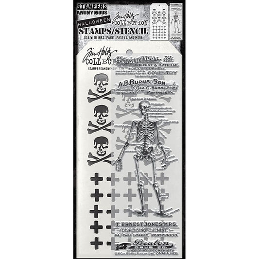 Tim Holtz Stampers Anonymous Mixed Media Stamp & Stencil The Chemist Stampers Anonymous Tim Holtz Other 
