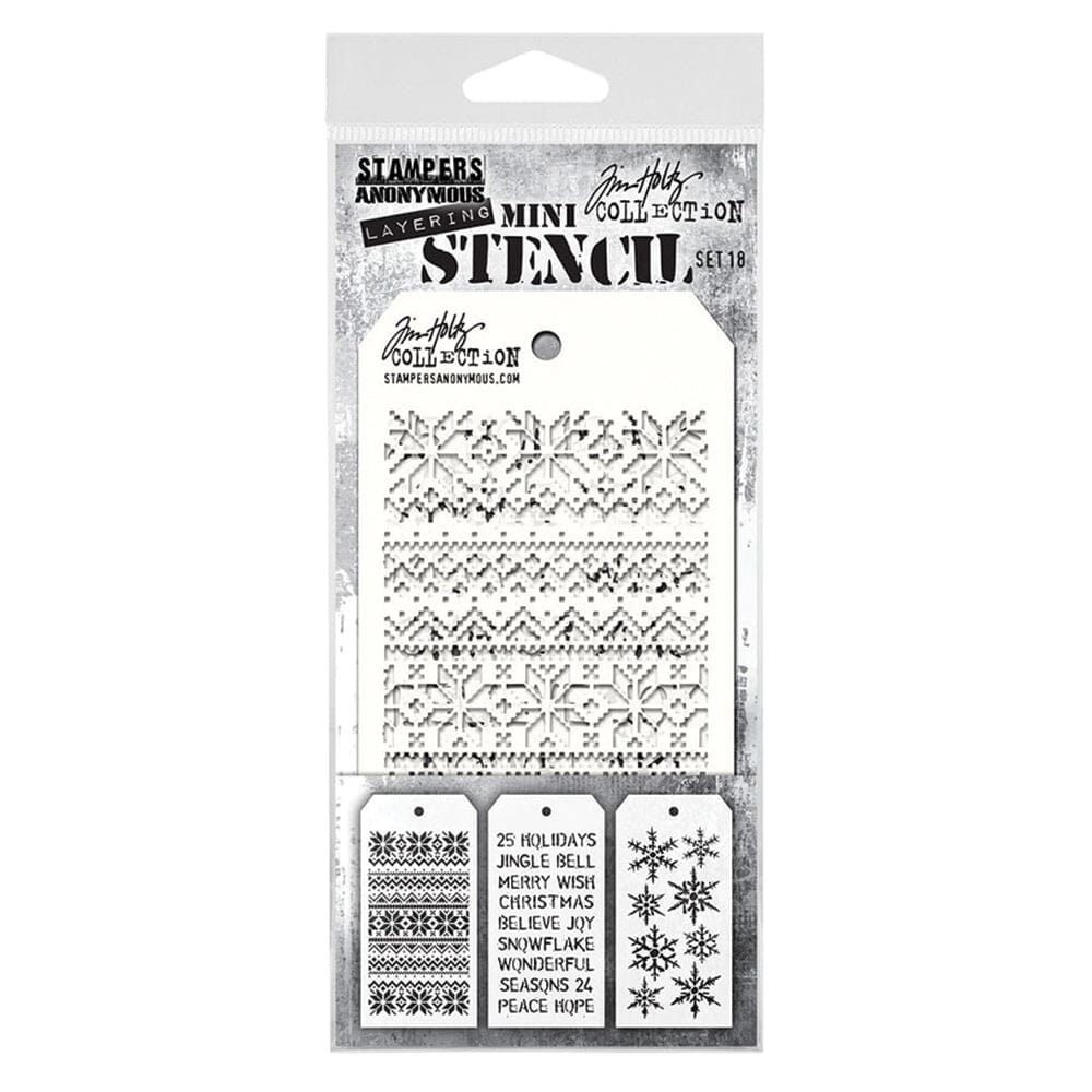 Tim Holtz Stampers Anonymous Mini Layering Stencil Set #18 Stampers Anonymous Tim Holtz Other 
