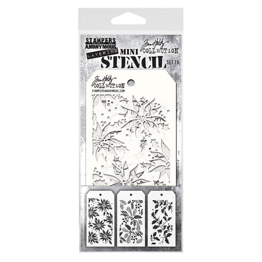 Tim Holtz Stampers Anonymous Mini Layering Stencil Set #19 Stampers Anonymous Tim Holtz Other 