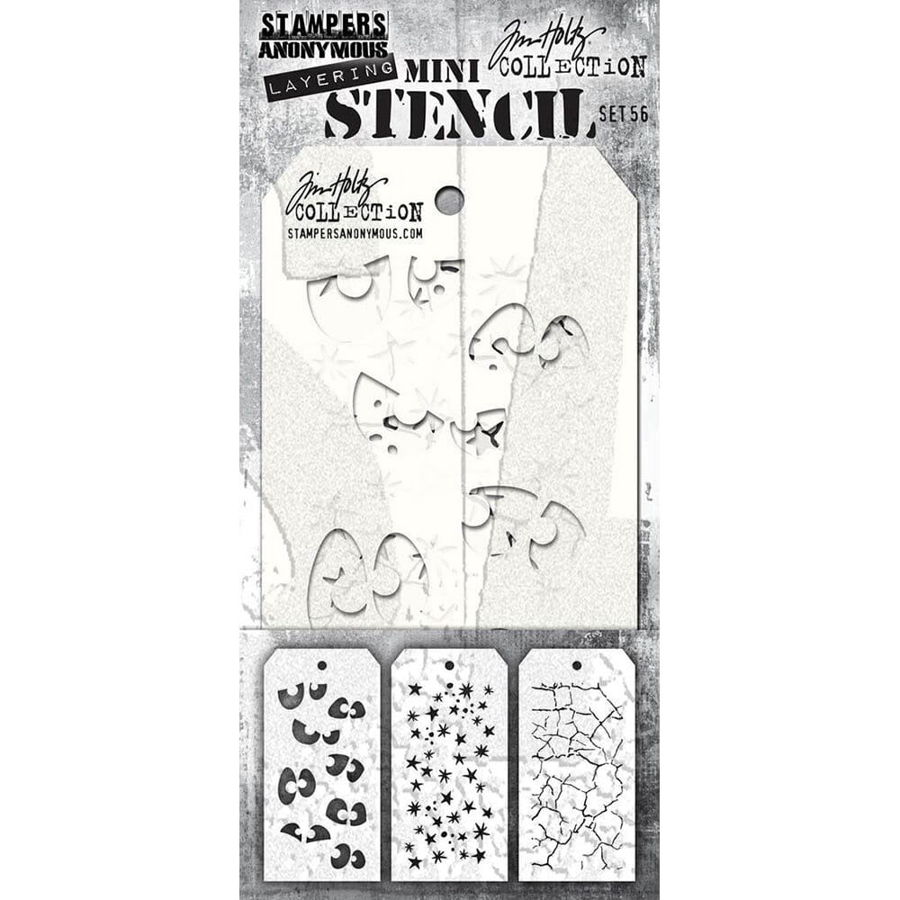 Tim Holtz Stampers Anonymous Mini Layering Stencil Set #56 Stampers Anonymous Tim Holtz Other 