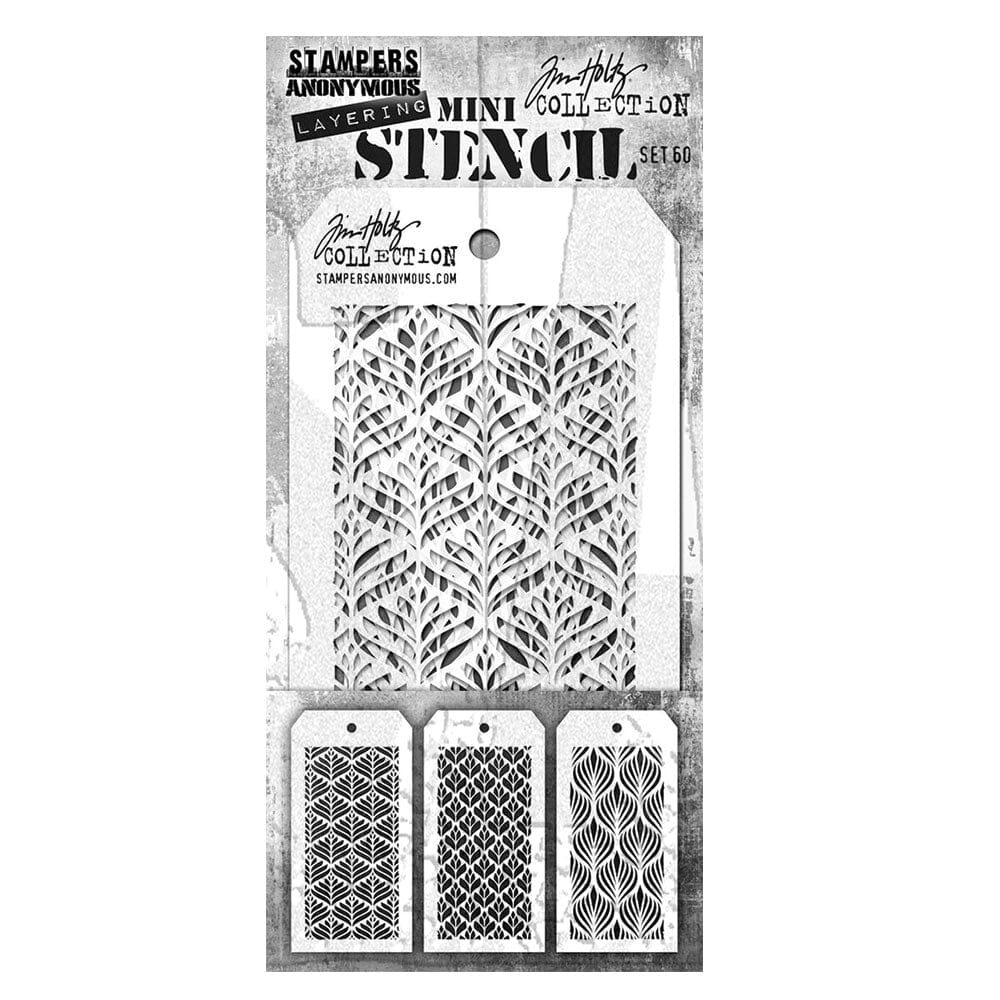 Tim Holtz Stampers Anonymous Mini Layering Stencil Set #60 Stampers Anonymous Tim Holtz Other 