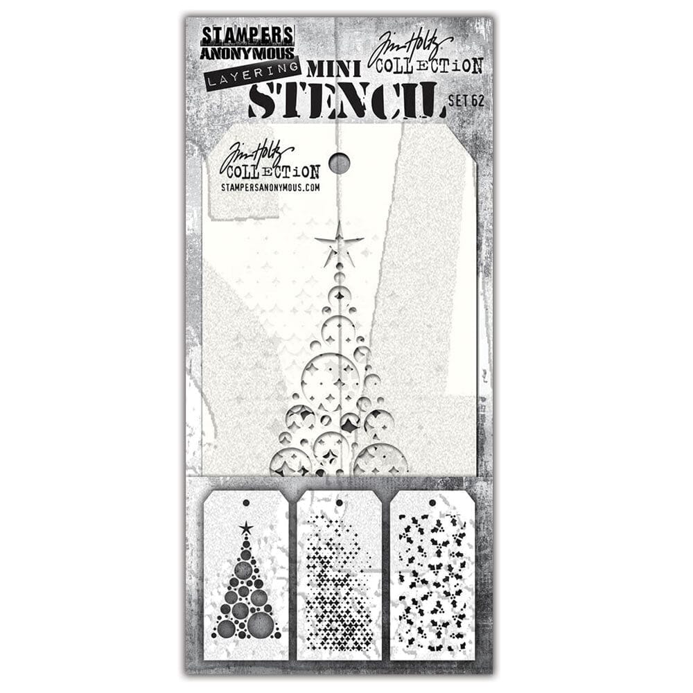 Tim Holtz Stampers Anonymous Mini Layering Stencil Set #62 Stampers Anonymous Tim Holtz Other 