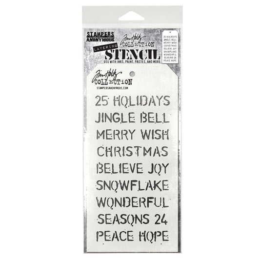 Tim Holtz® Stampers Anonymous - Layering Stencils - Christmas Stencil Tim Holtz Other 