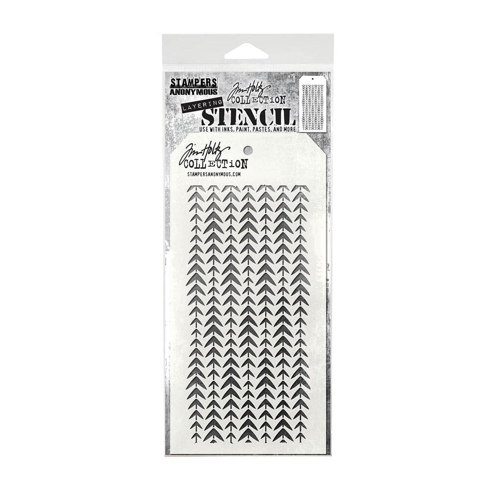 Tim Holtz® Stampers Anonymous - Layering Stencils - Tracks Stencil Tim Holtz Other 