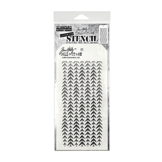 Tim Holtz® Stampers Anonymous - Layering Stencils - Tracks Stencil Tim Holtz Other 