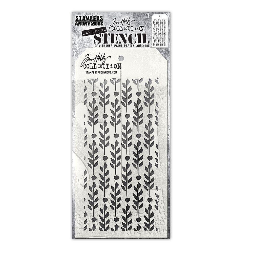 Tim Holtz Stampers Anonymous Layering Stencil Berry Leaves Tim Holtz Other 