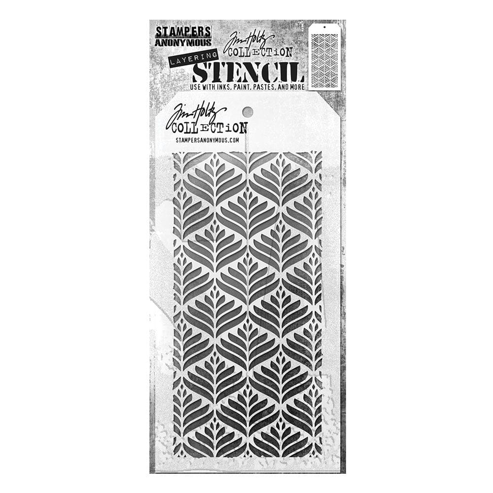 Tim Holtz Stampers Anonymous Layering Stencil Deco Leaf Tim Holtz Other 