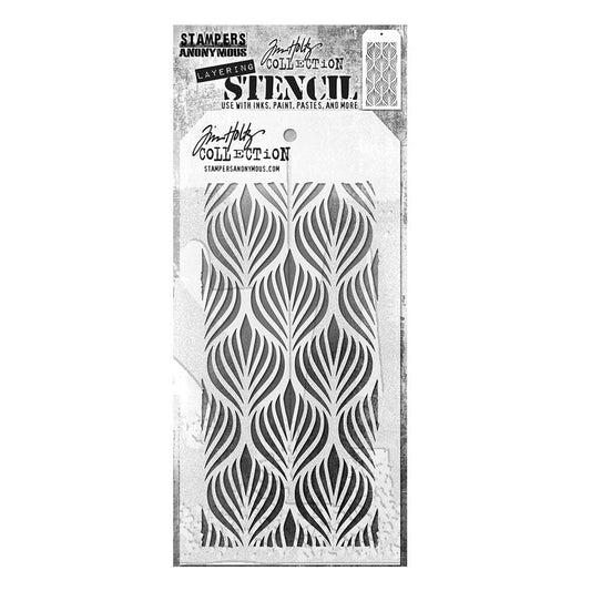 Tim Holtz Stampers Anonymous Layering Stencil Deco Feather Tim Holtz Other 