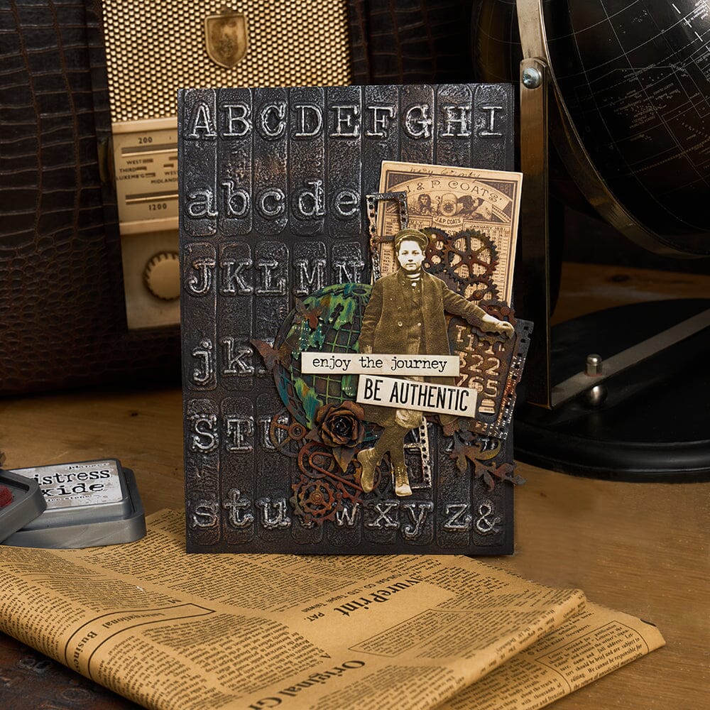 Tim Holtz Sizzix 3-D Texture Large Embossing Folder Typewriter Cutting Dies Tim Holtz Other 