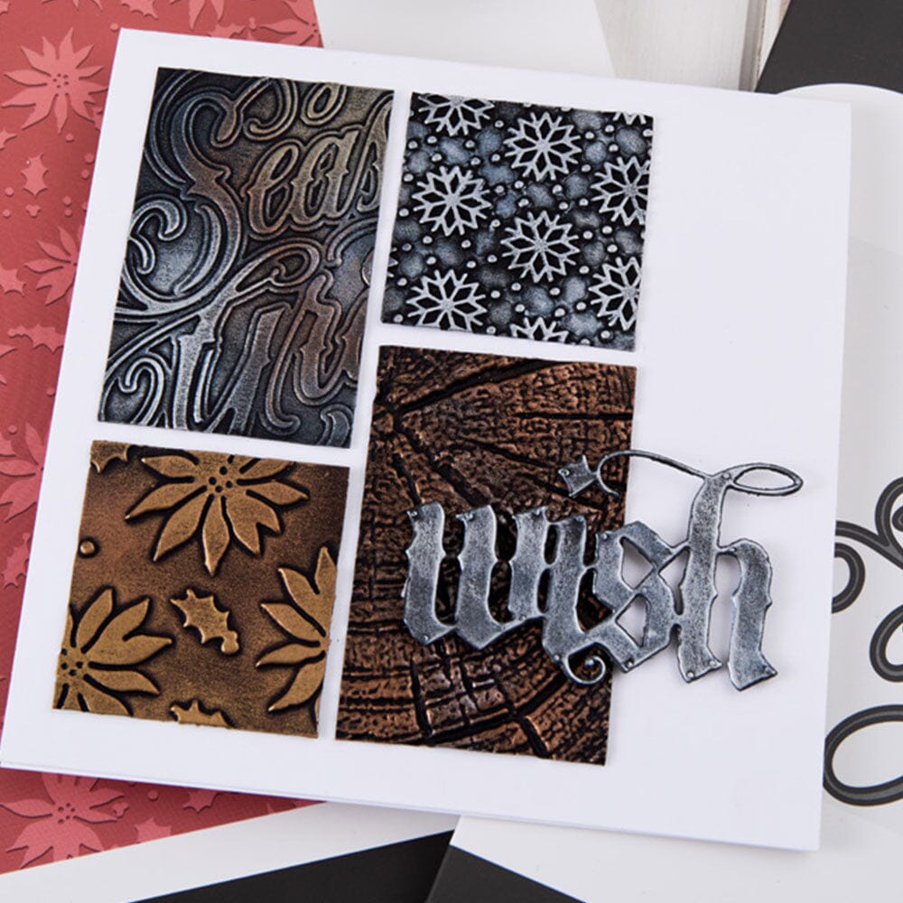 Tim Holtz® Alterations by Sizzix 3D A5 Embossing Folder Tree Rings Cutting Dies Tim Holtz Other 