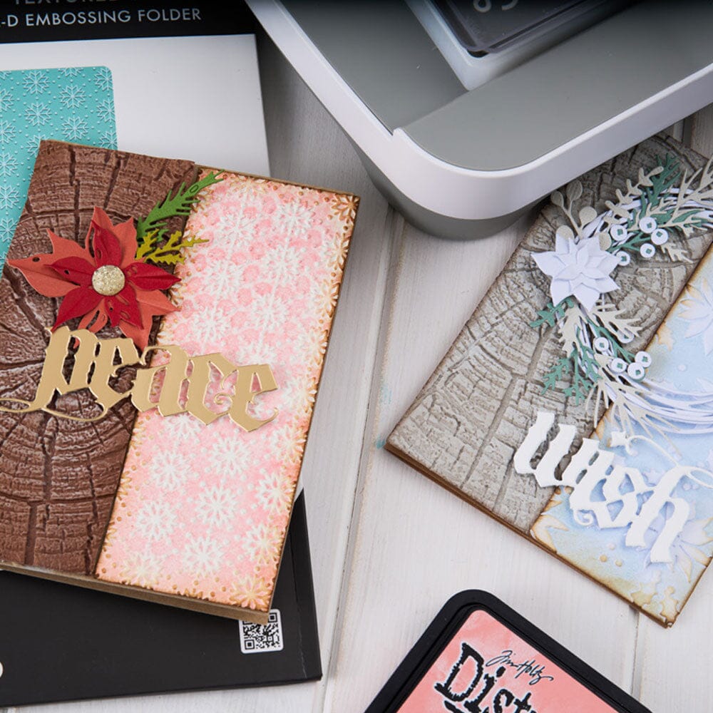 Tim Holtz® Alterations by Sizzix 3D A5 Embossing Folder Tree Rings Cutting Dies Tim Holtz Other 