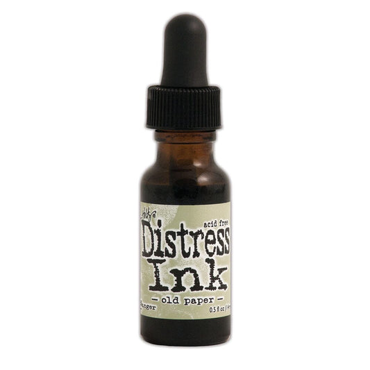 Tim Holtz Distress® Ink Pad Re-Inker Old Paper, 0.5oz Ink Distress 