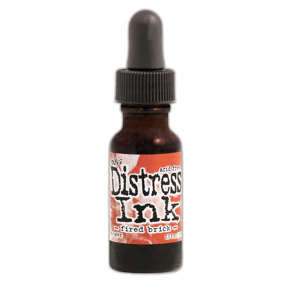 Tim Holtz Distress® Ink Pad Re-Inker Fired Brick, 0.5oz Ink Distress 