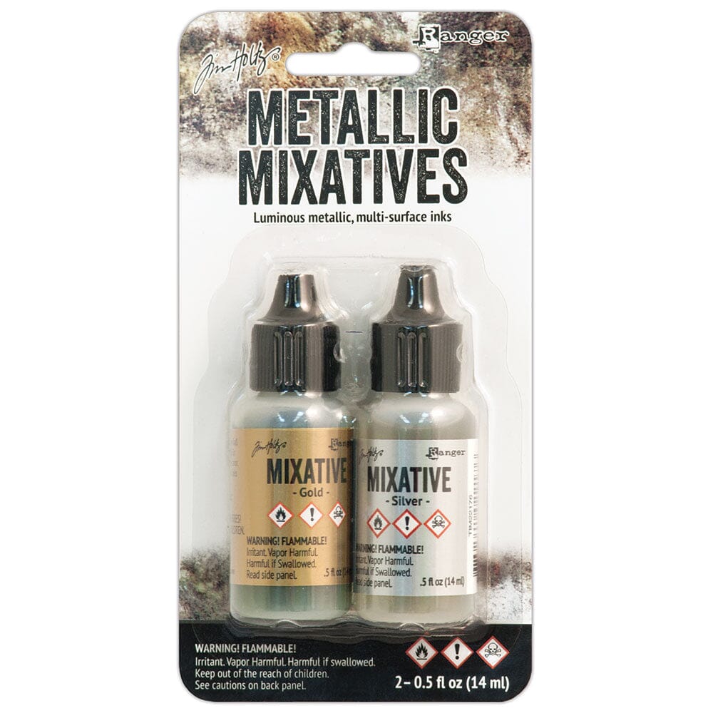 Tim Holtz Alcohol Ink Mixative Gold & Silver Kits Alcohol Ink 