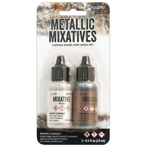 Tim Holtz Alcohol Ink Metallic Mix Pearl & Copper Kits Alcohol Ink 