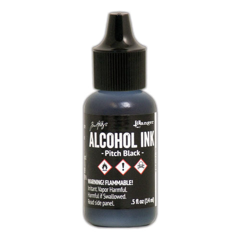 Tim Holtz® Alcohol Ink Pitch Black, 0.5oz Ink Alcohol Ink 