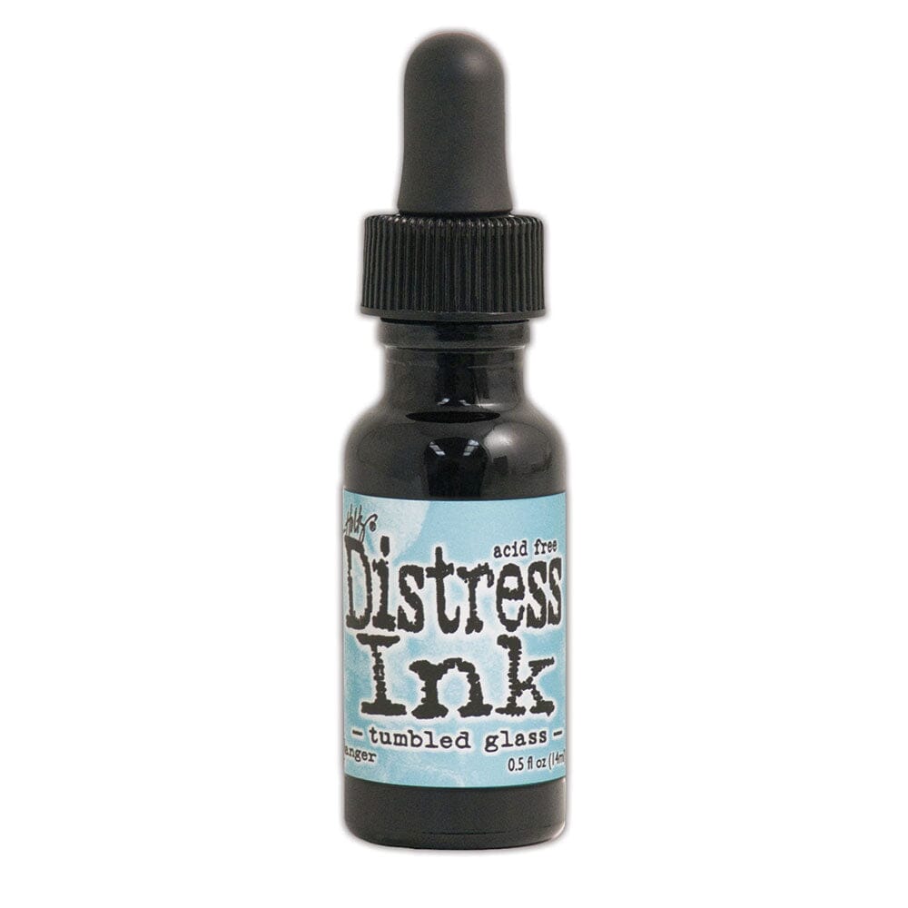 Tim Holtz Distress® Ink Pad Re-Inker Tumbled Glass, 0.5oz Ink Distress 