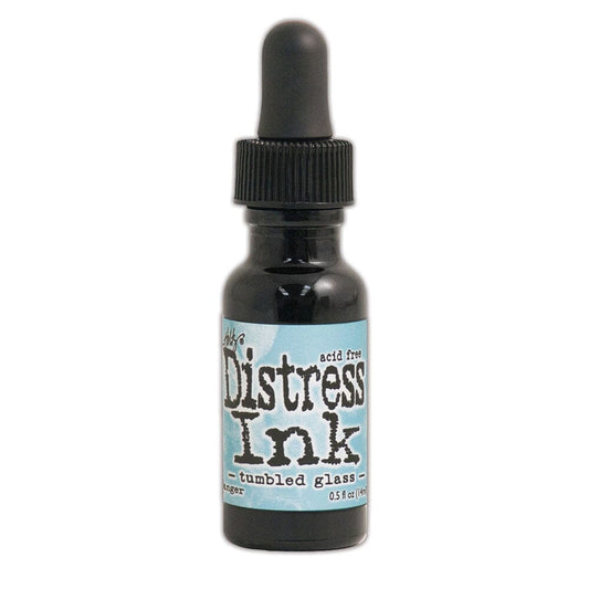 Tim Holtz Distress® Ink Pad Re-Inker Tumbled Glass, 0.5oz Ink Distress 