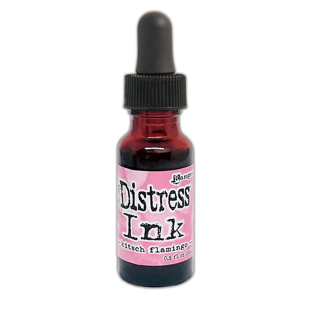 Tim Holtz Distress® Ink Pad Re-Inker Kitsch Flamingo 0.5oz Ink Distress 