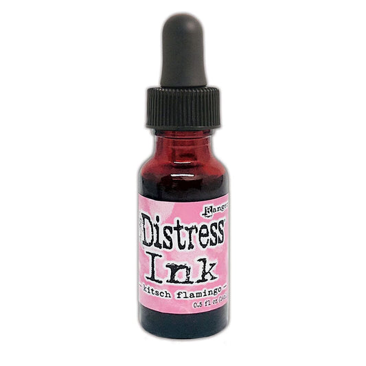 Tim Holtz Distress® Ink Pad Re-Inker Kitsch Flamingo 0.5oz Ink Distress 
