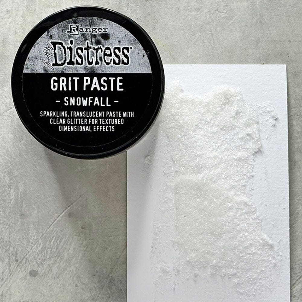 Tim Holtz Distress® Grit Paste - Snowfall Adhesives & Mediums Distress 
