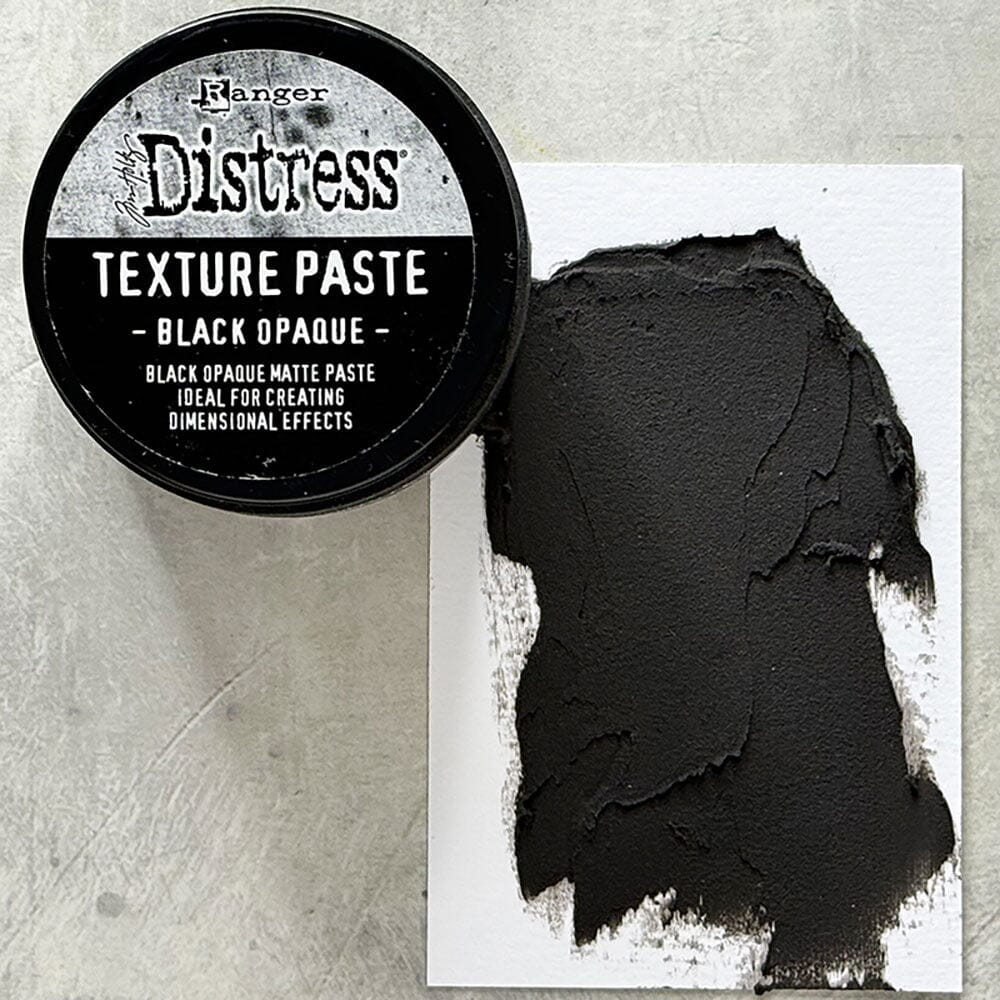 Tim Holtz Distress® Texture Paste Black Opaque Adhesives & Mediums Distress 