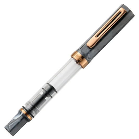 Twsbi Eco Fountain Pen - Limited Edition Black Marble with Bronze Writing & Coloring Twsbi Extra Fine 