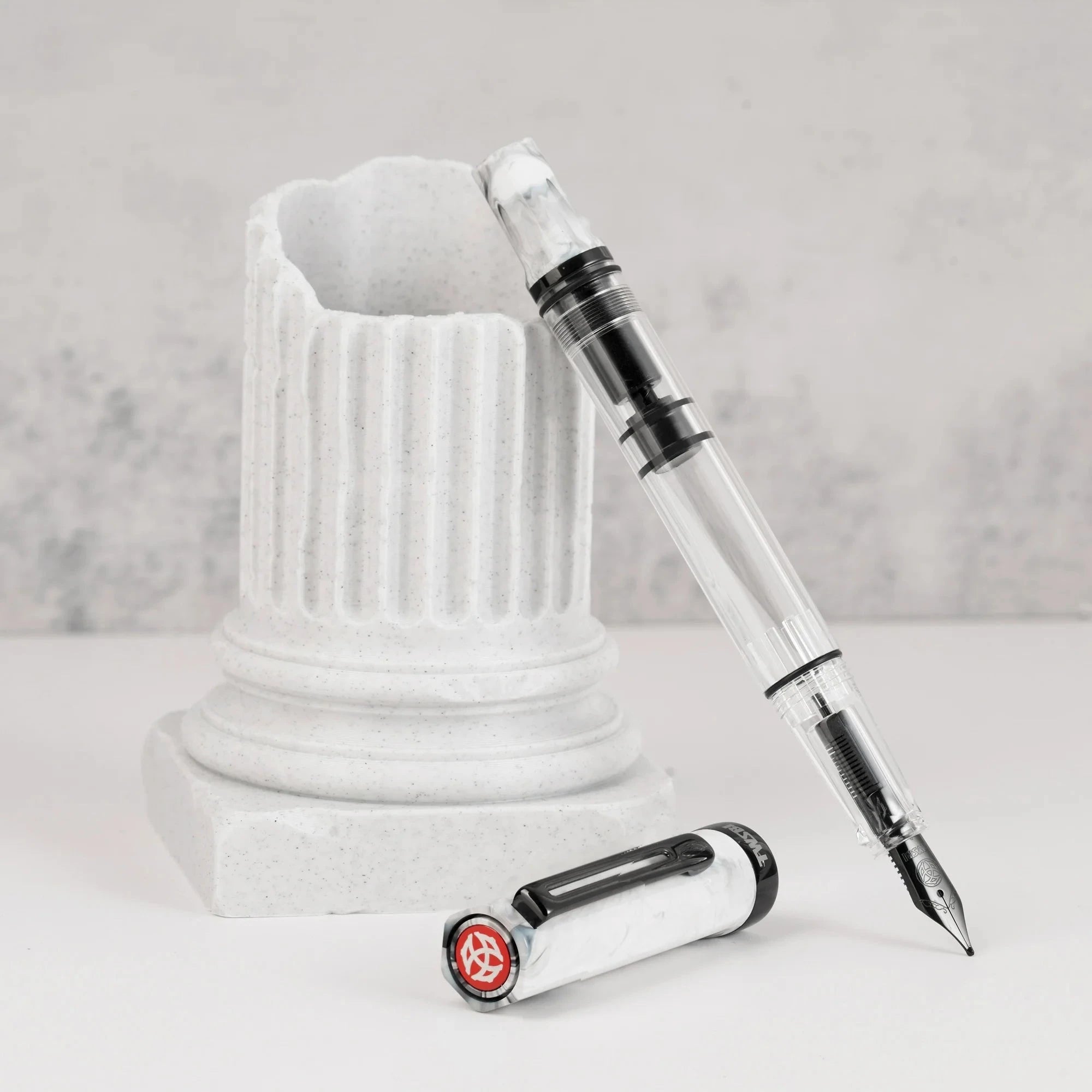 Twsbi Eco Fountain Pen - Limited Edition Carrara with Onyx Writing & Coloring Twsbi 
