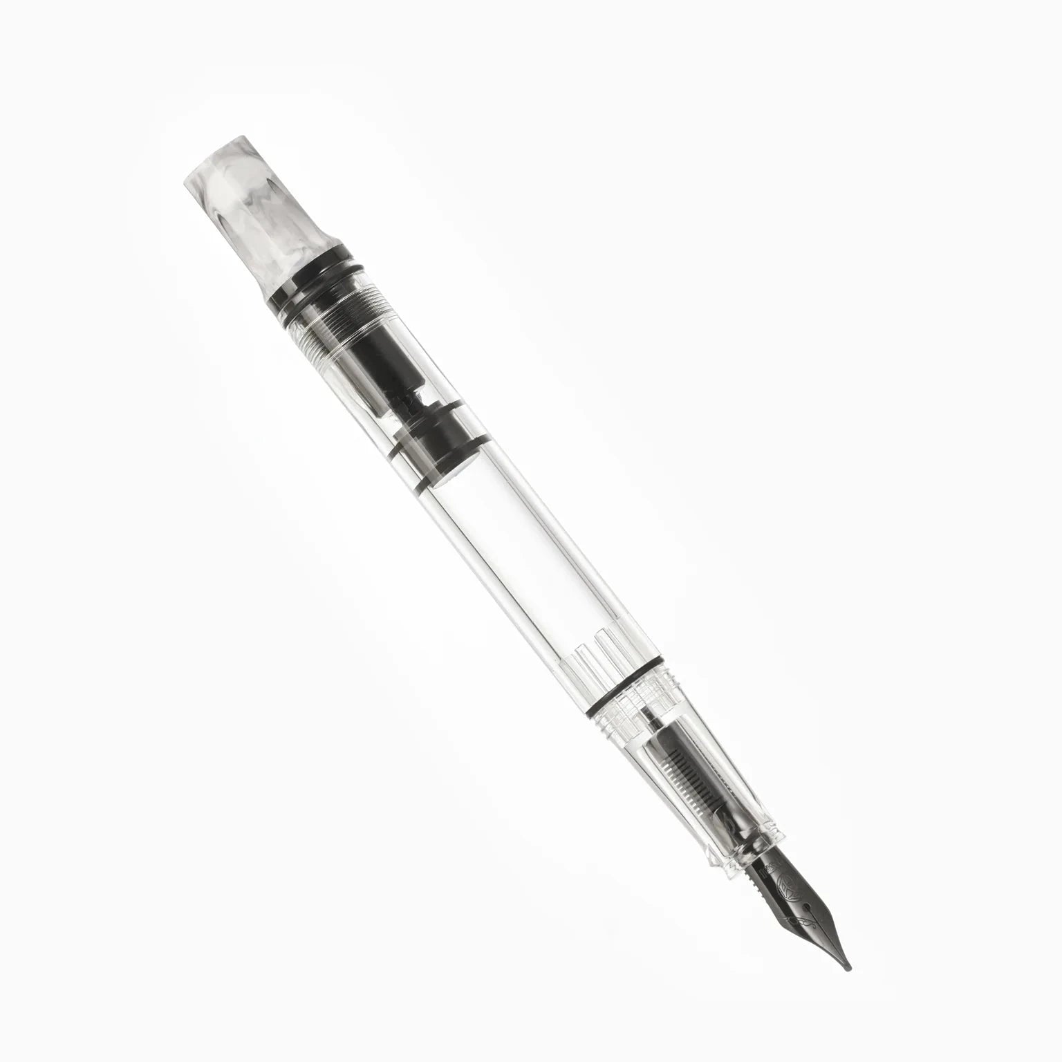 Twsbi Eco Fountain Pen - Limited Edition Carrara with Onyx Writing & Coloring Twsbi Extra Fine 