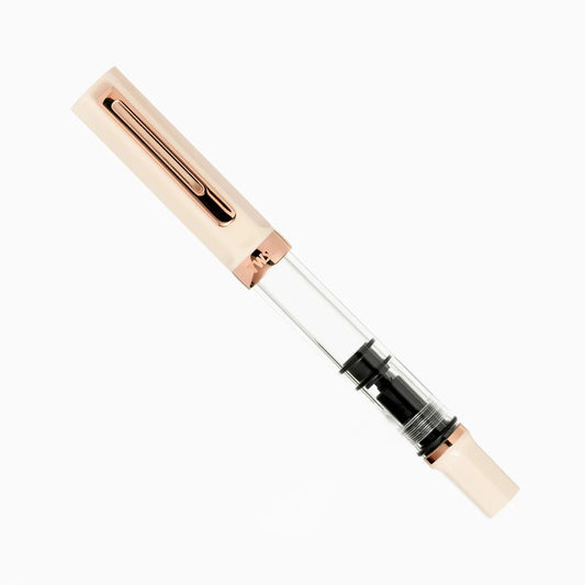 Twsbi Eco Fountain Pen - Limited Edition Creme with Rose Gold Writing & Coloring Twsbi Extra Fine 