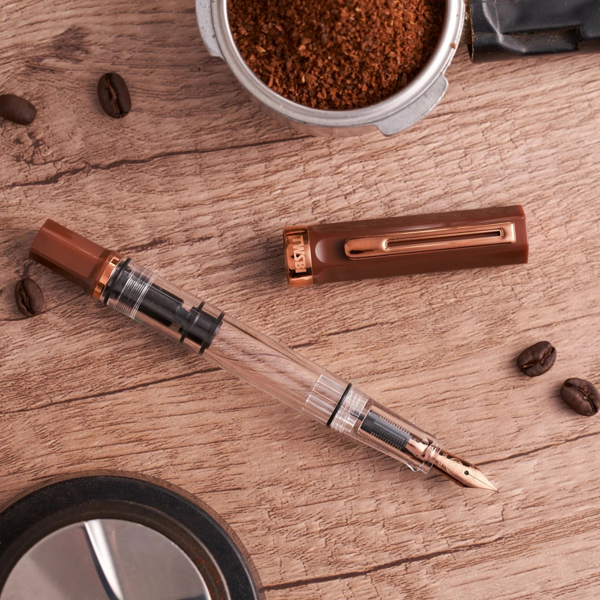 Twsbi Eco Fountain Pen - Limited Edition Espresso with Bronze Writing & Coloring Twsbi 