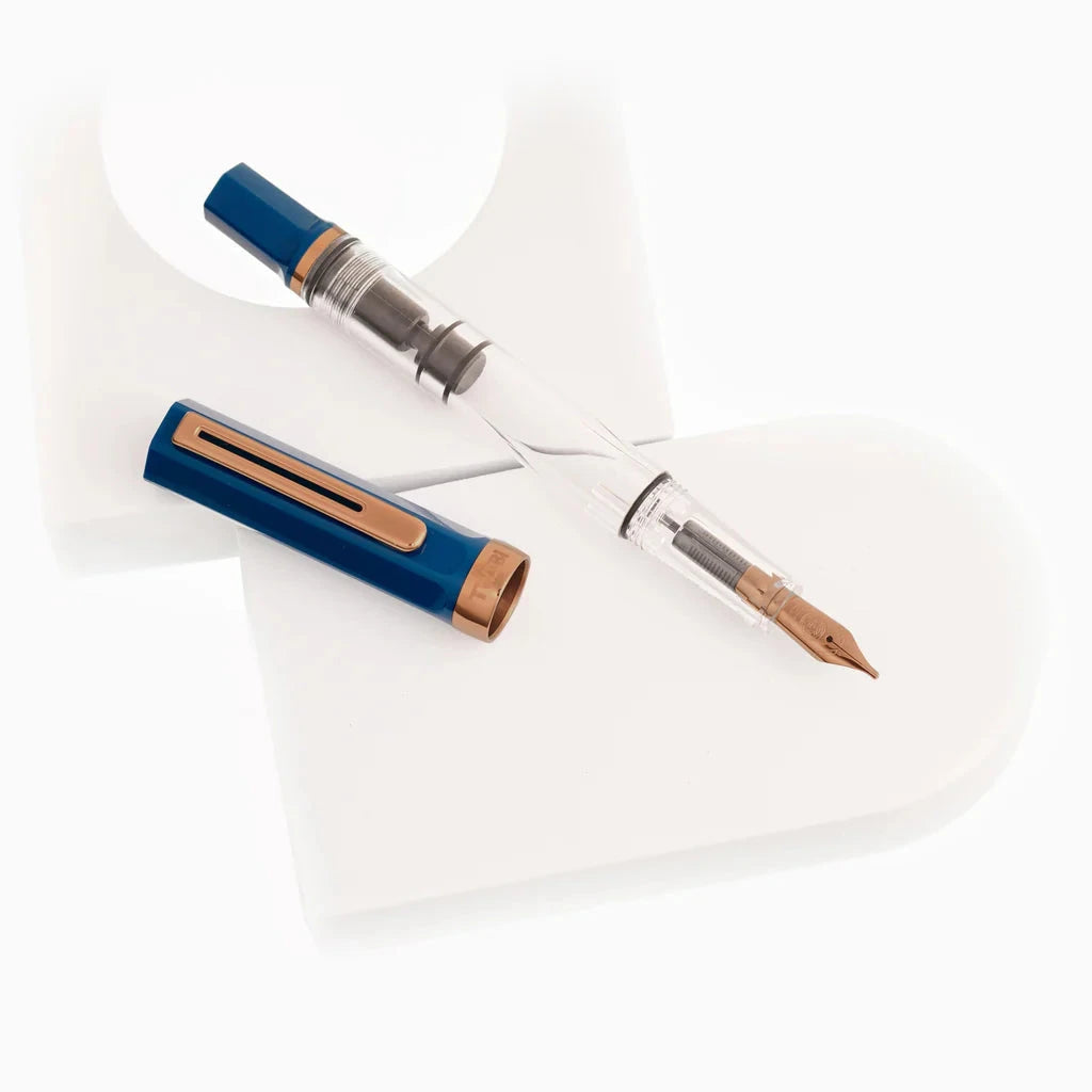 Twsbi Eco Fountain Pen - Limited Edition Indigo Blue with Bronze Writing & Coloring Twsbi 