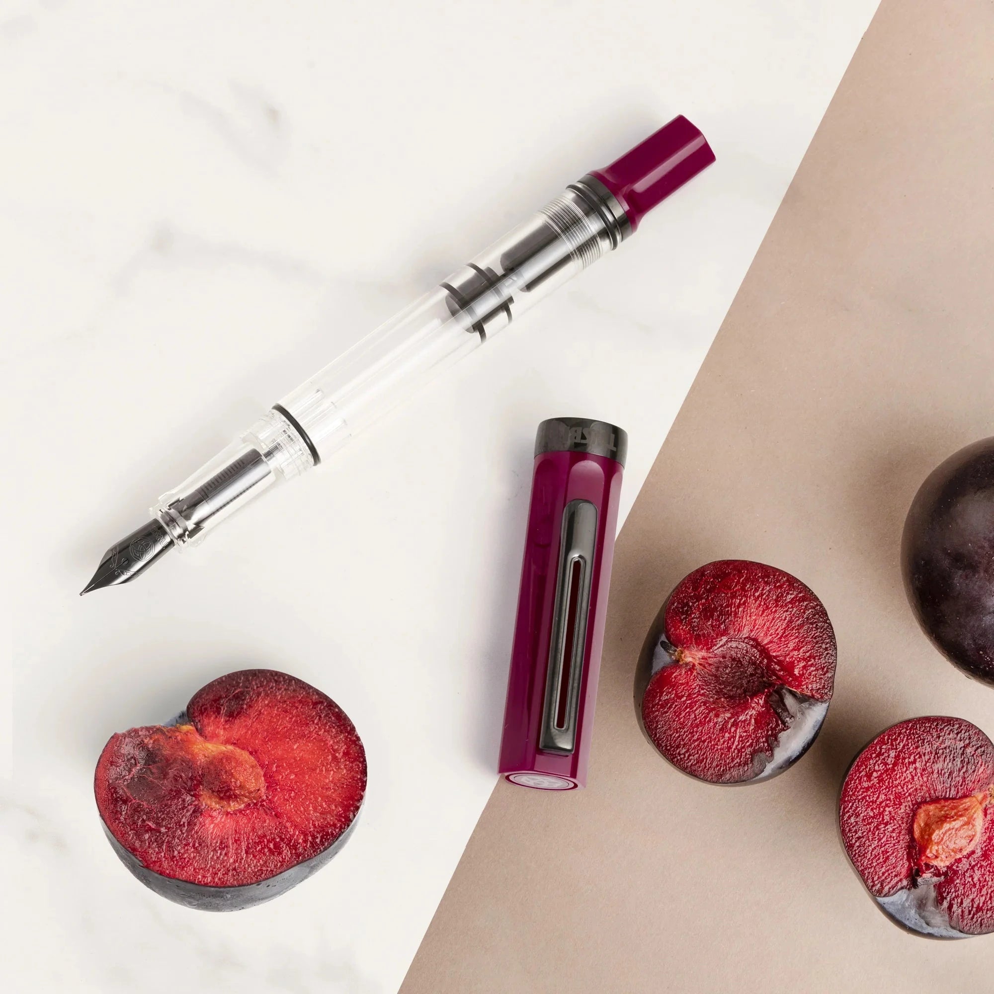 Twsbi Eco Fountain Pen - Limited Edition Plum with Onyx Writing & Coloring Twsbi 