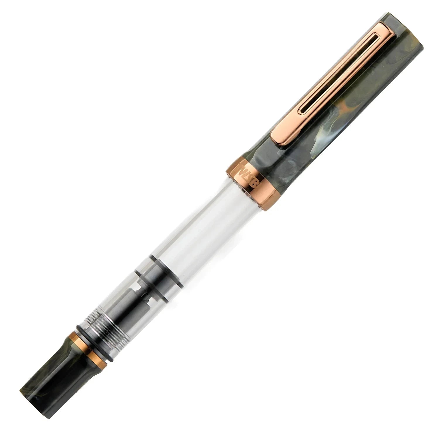 Twsbi Eco Fountain Pen - Limited Edition Serpentine with Bronze Writing & Coloring Twsbi Broad 