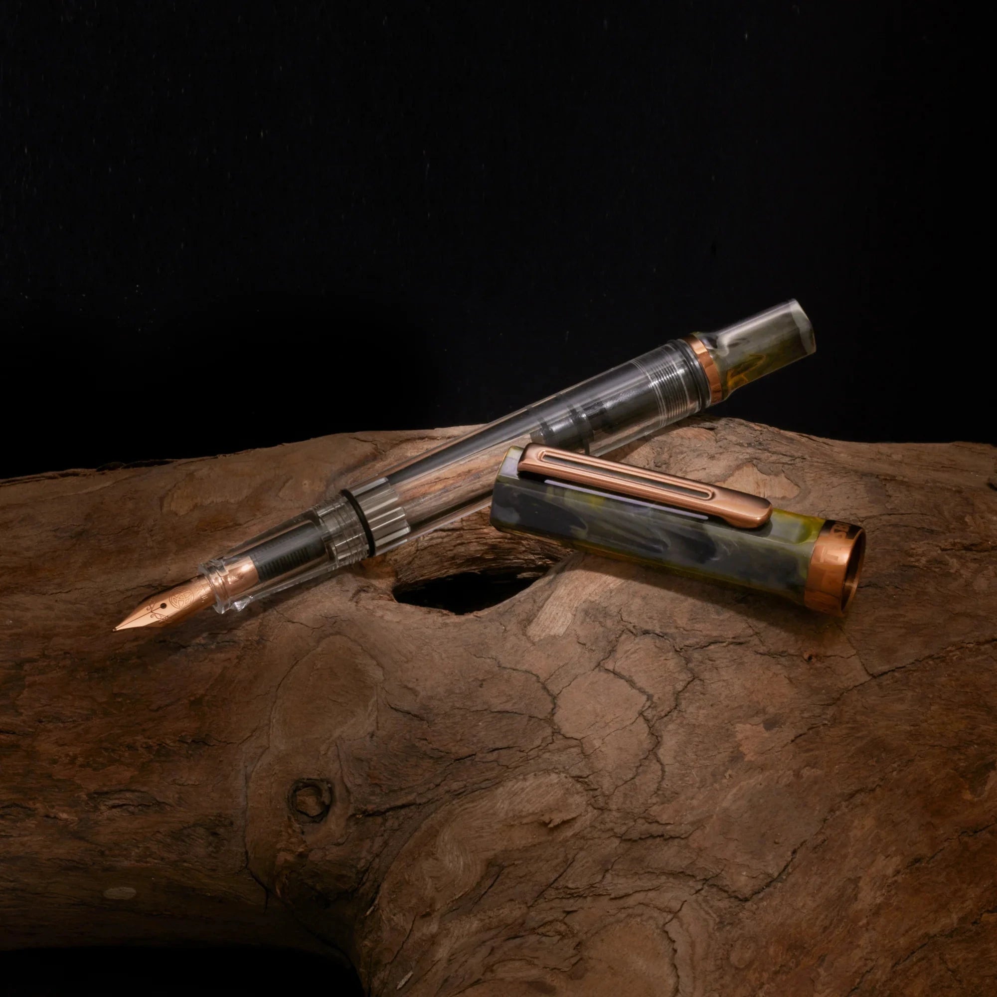 Twsbi Eco Fountain Pen - Limited Edition Serpentine with Bronze Writing & Coloring Twsbi 