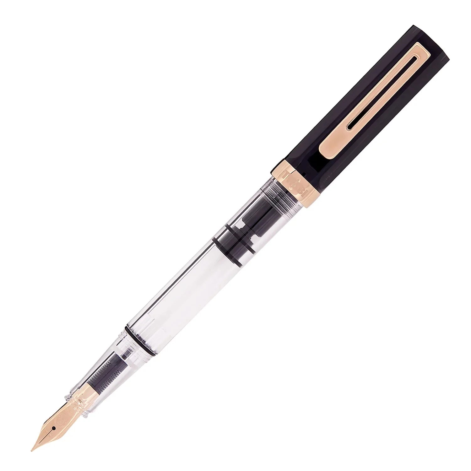 Twsbi Eco Fountain Pen - Limited Edition Smoke with Rose Gold Writing & Coloring Twsbi Extra Fine 